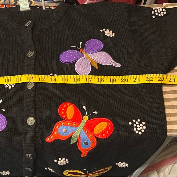 The Quacker Factory Butterfly Sweater - Picture 5 of 7